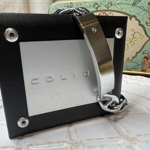 Colibri Stainless Steel Two-Tone ID Chain Bracelet